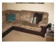 Brown Leather/Suede Corner Sofa and Chair bought from....